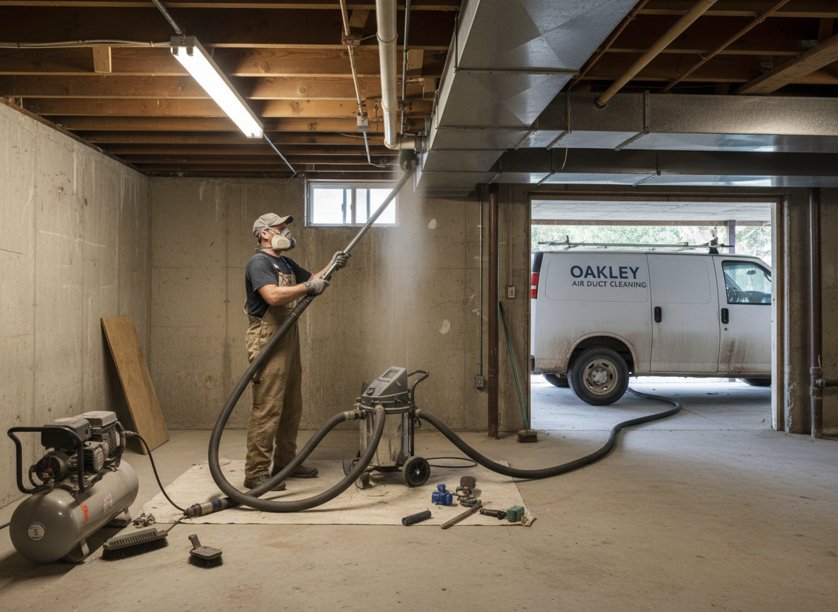 Basement Air Duct Cleaning in Oakley, OH